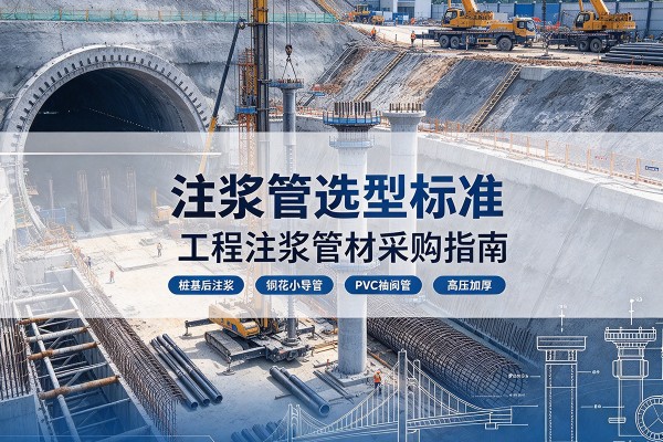 金牛注浆管选型标准
